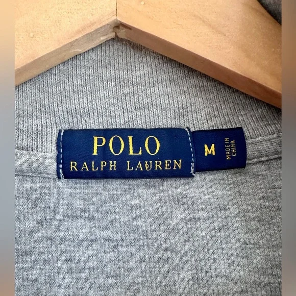 Polo Ralph Lauren Grey Quarter-Zip Sweater 🐎🩶 - Picture 3 of 4